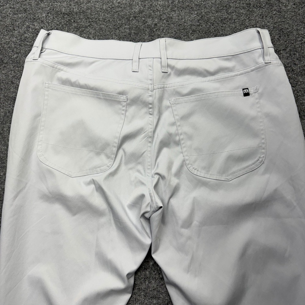 TravisMathew Mens Performance Golf Pants Light Grey Size 36 Straight Leg Solid - Picture 9 of 9